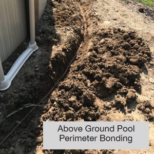 equipotential bonding grid for above ground pool